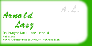 arnold lasz business card